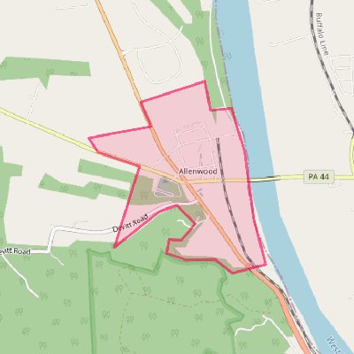 Map of Allenwood