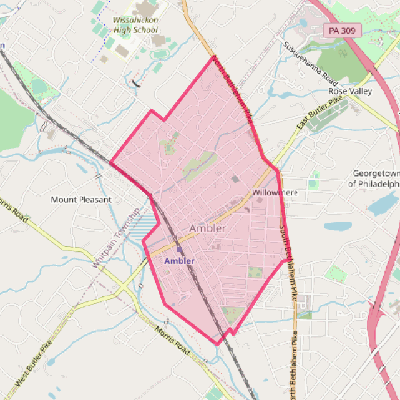 Map of Ambler