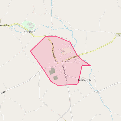 Map of Arendtsville