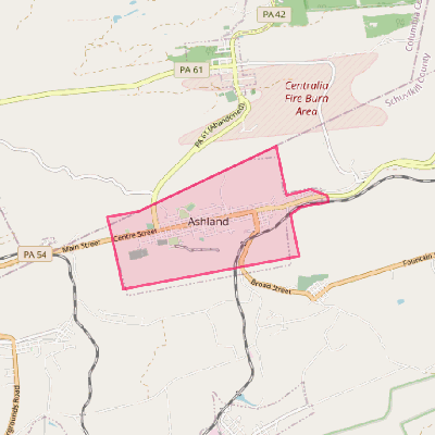 Map of Ashland