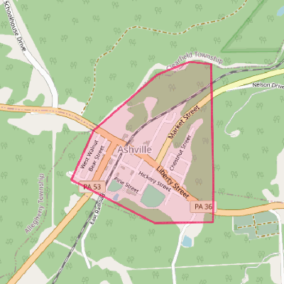 Map of Ashville