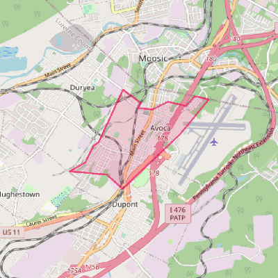 Map of Avoca