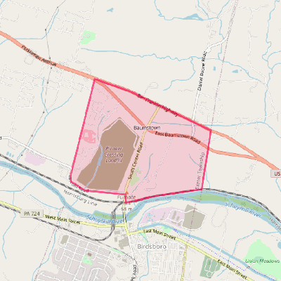 Map of Baumstown