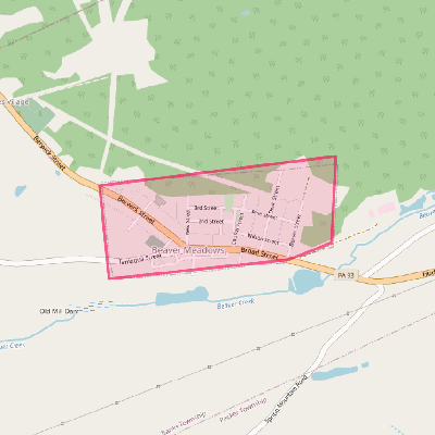 Map of Beaver Meadows