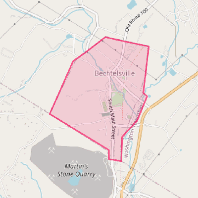 Map of Bechtelsville