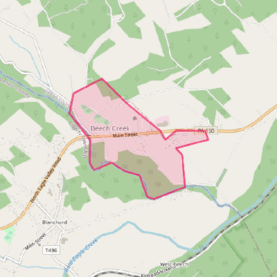 Map of Beech Creek