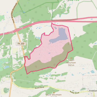 Map of Beech Mountain Lakes