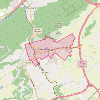 Map of Bellefonte