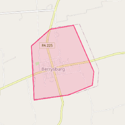 Map of Berrysburg