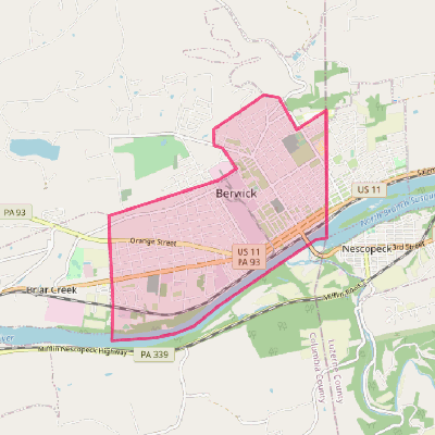 Map of Berwick