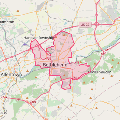 Map of Bethlehem