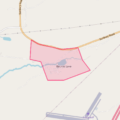 Map of Beurys Lake