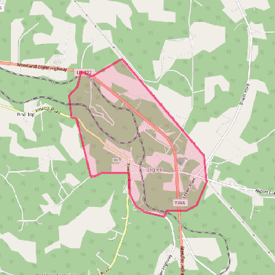 Map of Bigler