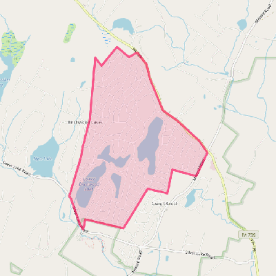 Map of Birchwood Lakes