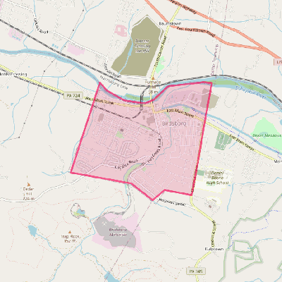Map of Birdsboro