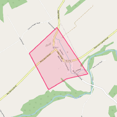 Map of Blain