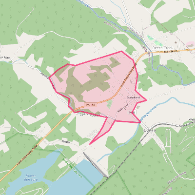 Map of Blanchard