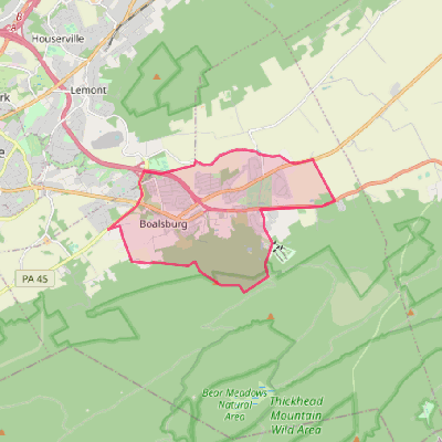 Map of Boalsburg