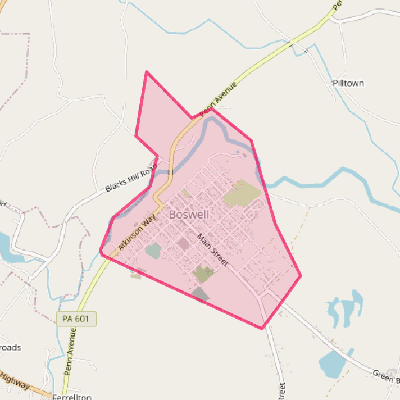 Map of Boswell