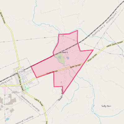 Map of Bowers