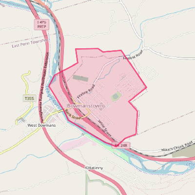 Map of Bowmanstown