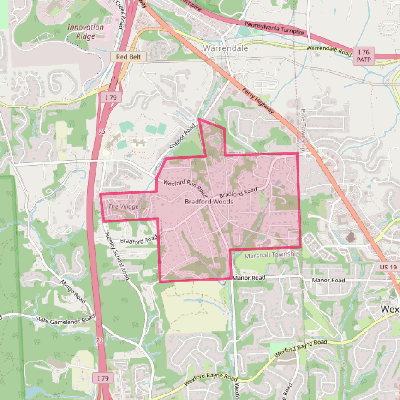 Map of Bradford Woods