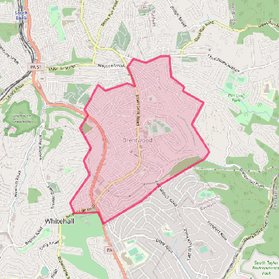 Map of Brentwood