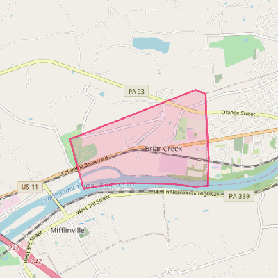 Map of Briar Creek