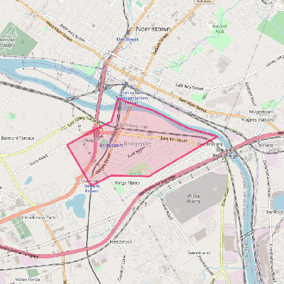 Map of Bridgeport