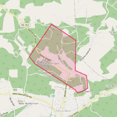 Map of Brisbin