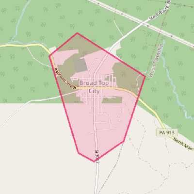 Map of Broad Top City