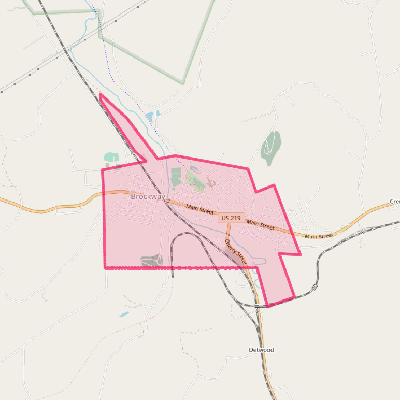 Map of Brockway