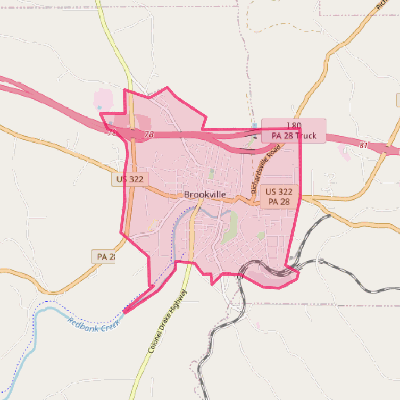 Map of Brookville