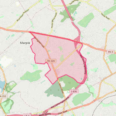 Map of Broomall