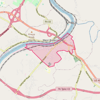 Map of Brownsville