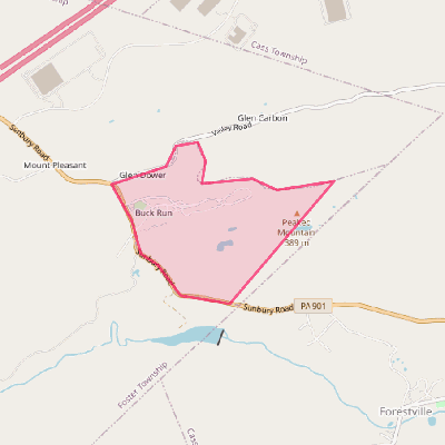 Map of Buck Run