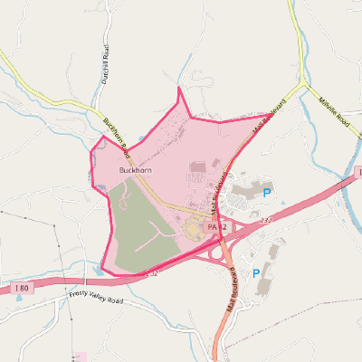 Map of Buckhorn