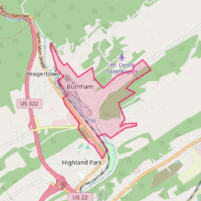 Map of Burnham