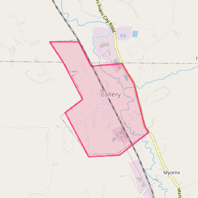 Map of Callery