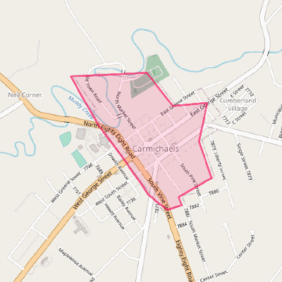 Map of Carmichaels