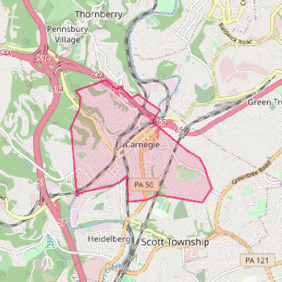 Map of Carnegie