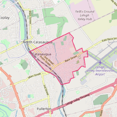 Map of Catasauqua