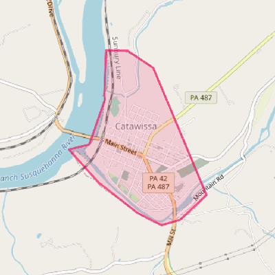 Map of Catawissa