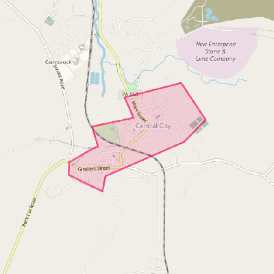 Map of Central City