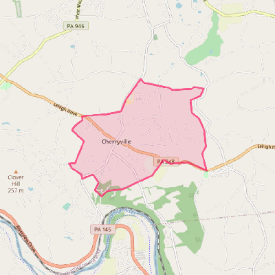 Map of Cherryville