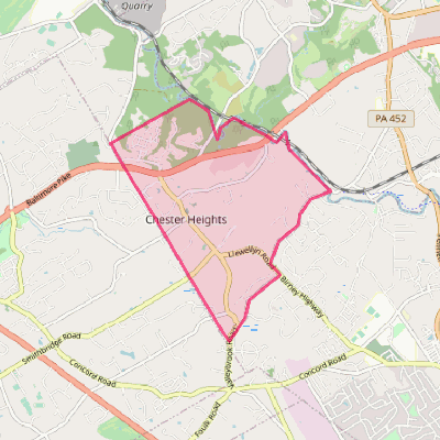 Map of Chester Heights