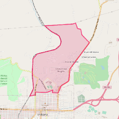 Map of Chevy Chase Heights