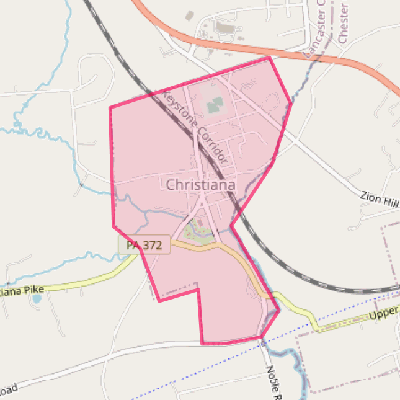 Map of Christiana