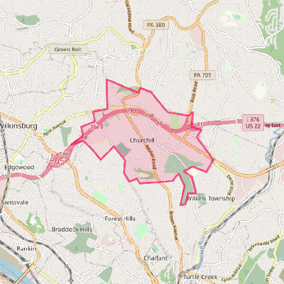 Map of Churchill