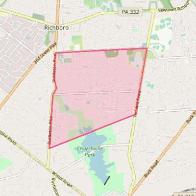 Map of Churchville